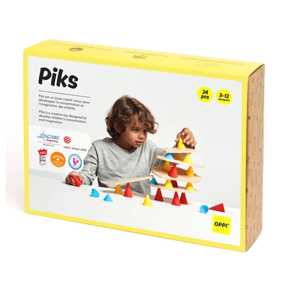 Oppi Piks Small 24 Piece Building And Balance Kit - Radar Toys