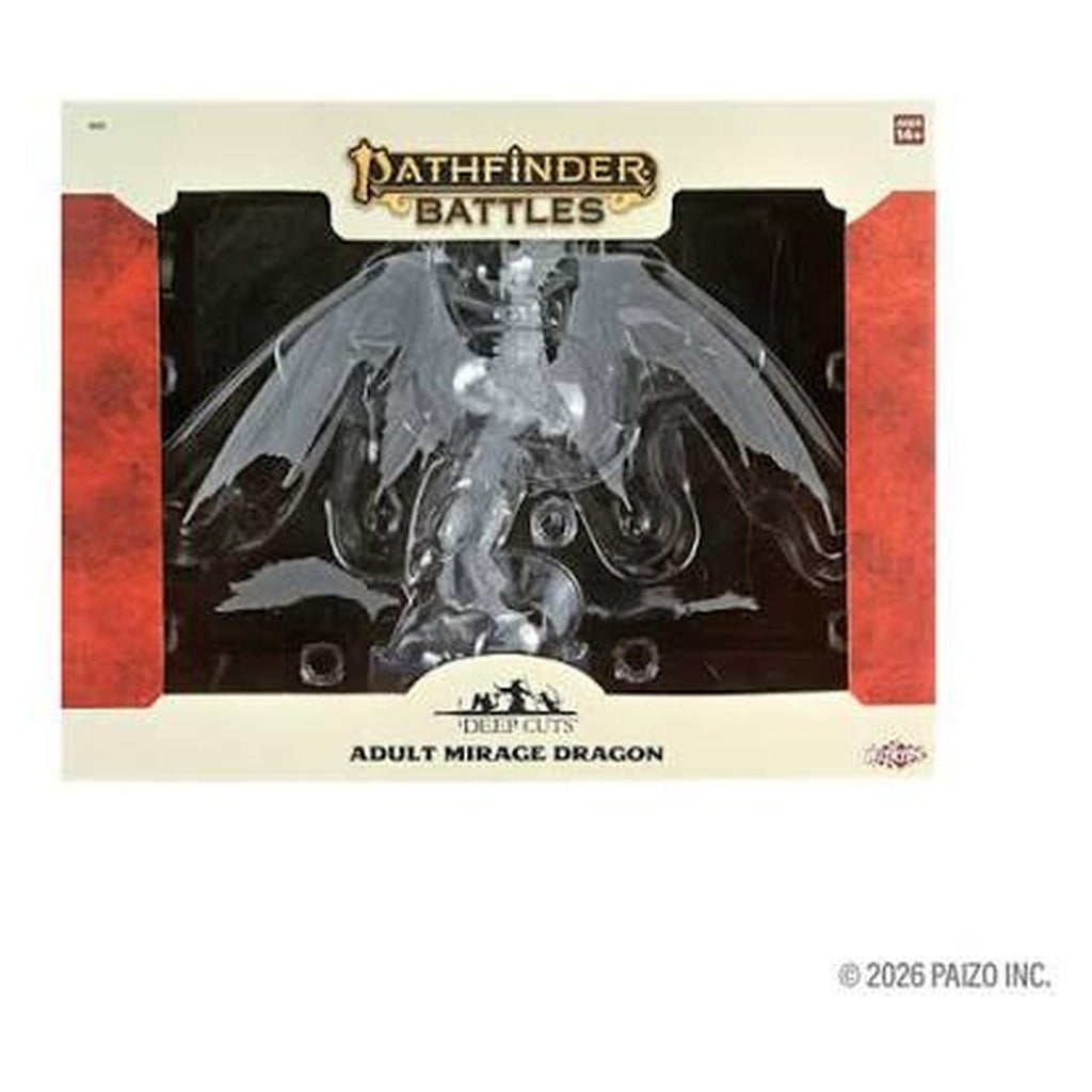 Pathfinder Battle Deep Cuts Unpainted Adult Mirage Dragon Miniature