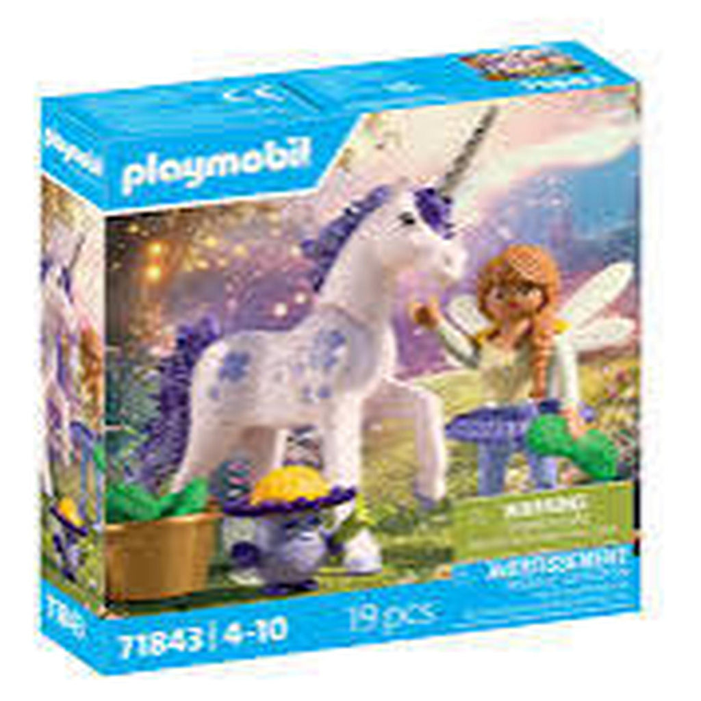 Playmobil Unicorn Lucky Lavender With Fairy Building Set 71843