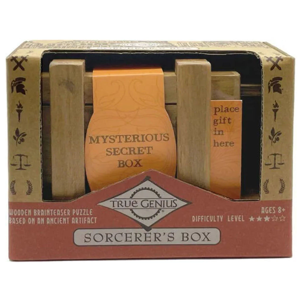 Project Genius Sorcerer's Box Wooden Brainteaser Puzzle - Radar Toys