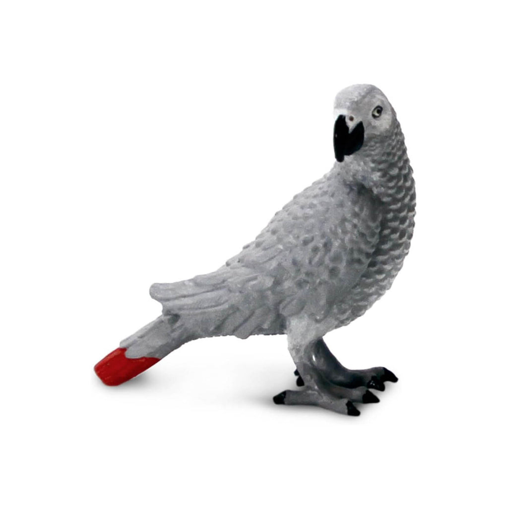 Safari Ltd African Gray Parrot Bird Animal Figure