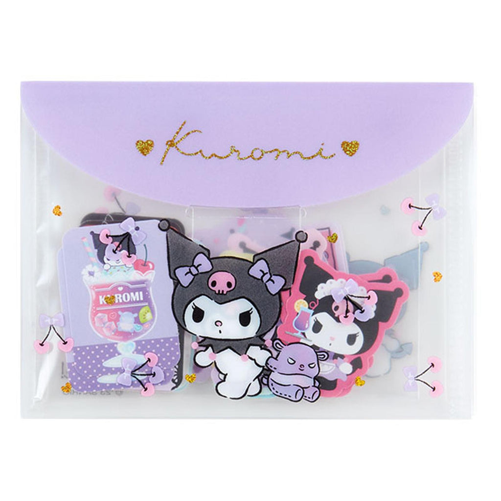 Sanrio Kuromi Sticker Pouch 20 Piece Sticker Set - Radar Toys