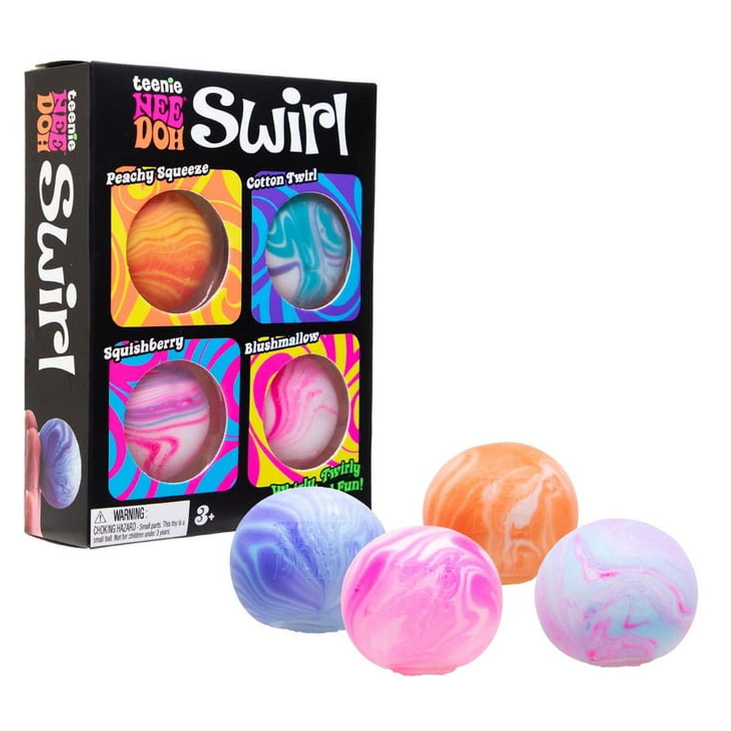 Schylling Teenie Nee Doh Swirl Squish Balls - Radar Toys