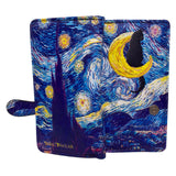 Shagwear Cat Van Gogh Large Zipper Wallet