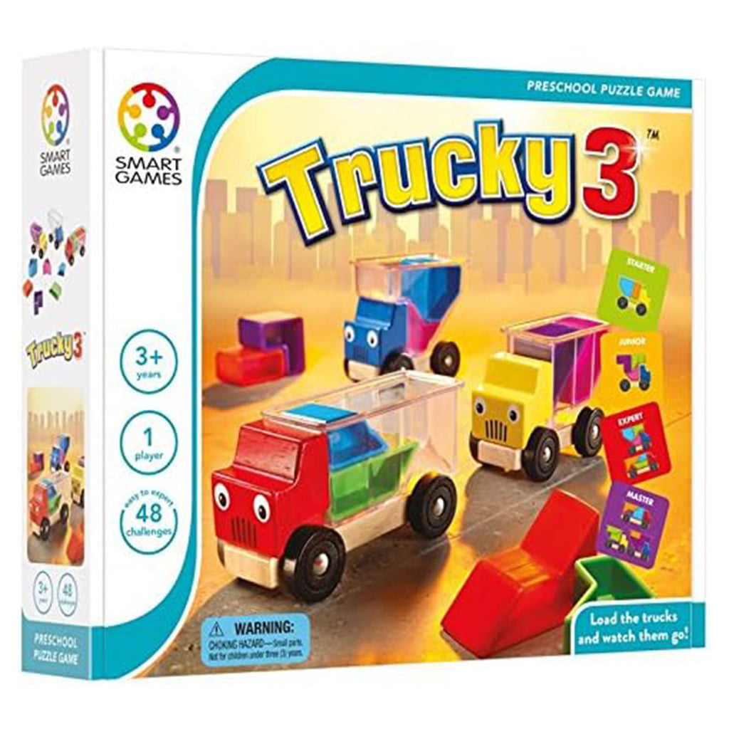Smart Games Trucky 3 Preschool Puzzle Game - Radar Toys