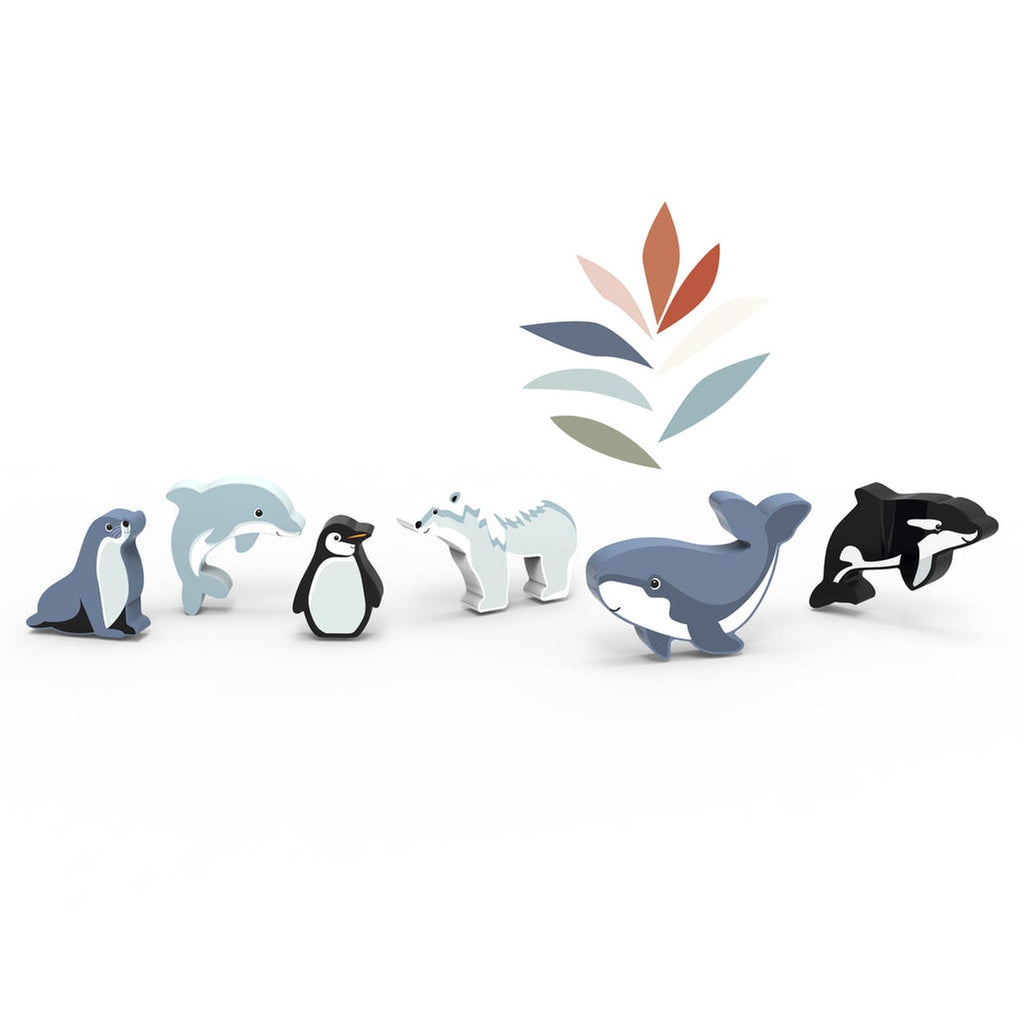 Speedy Monkey World Animals Artic Wooden Animals