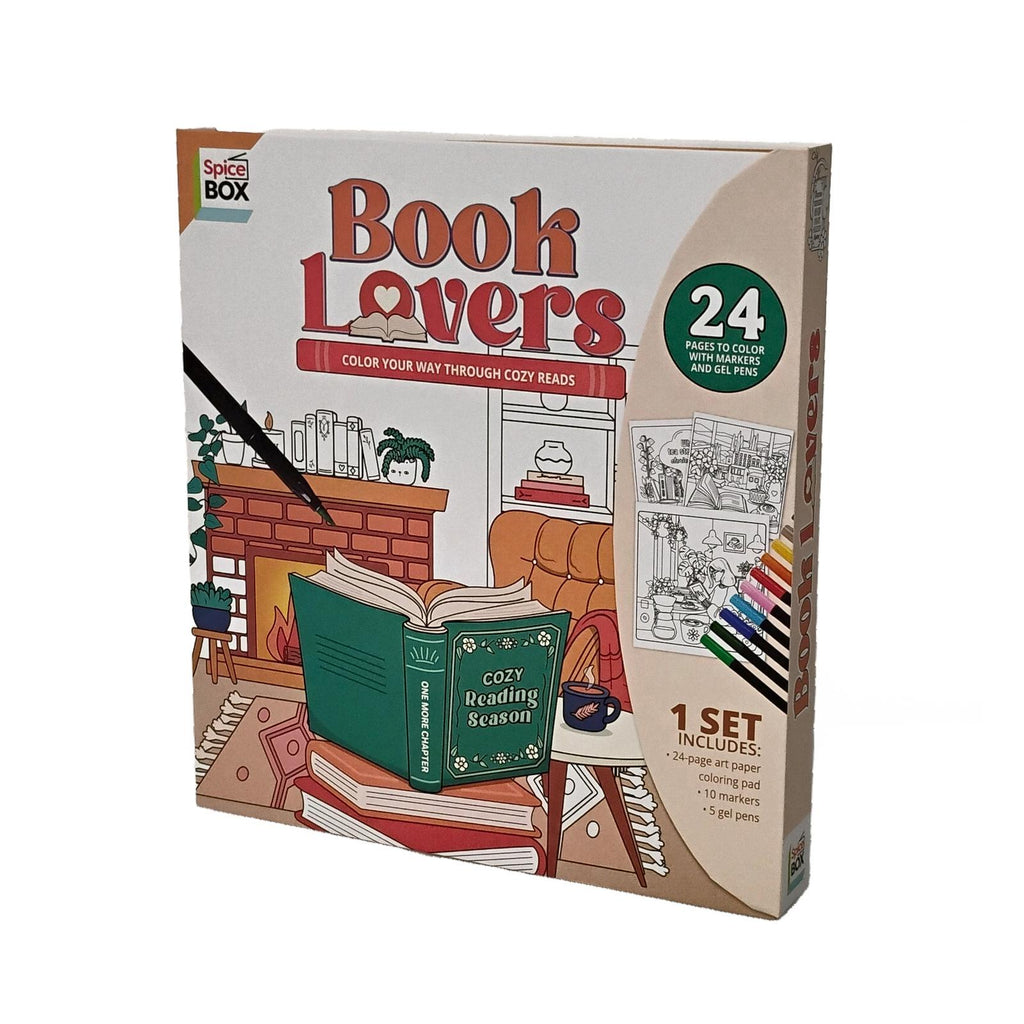 Spice Box Book Lovers Coloring Set