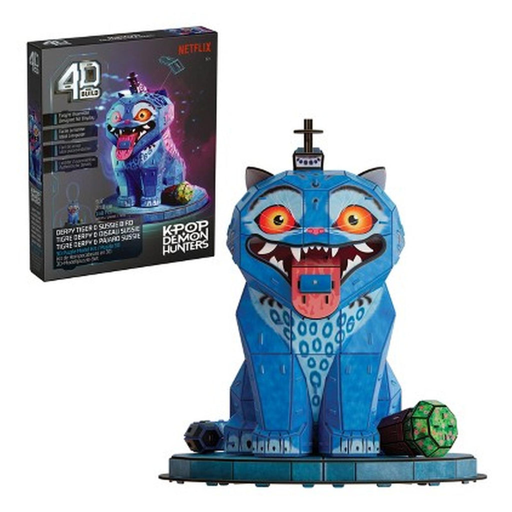 Spin Master Netflix KPOP Demon Hunters 4D Build Derpy Tiger And Sussie Bird Model Kit - Radar Toys