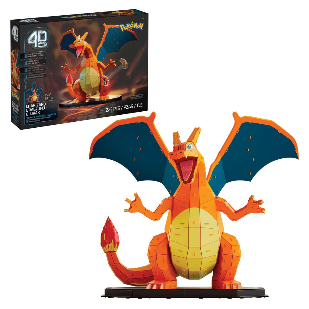 Spin Master Pokemon 4D Build Charizard Model Kit - Radar Toys