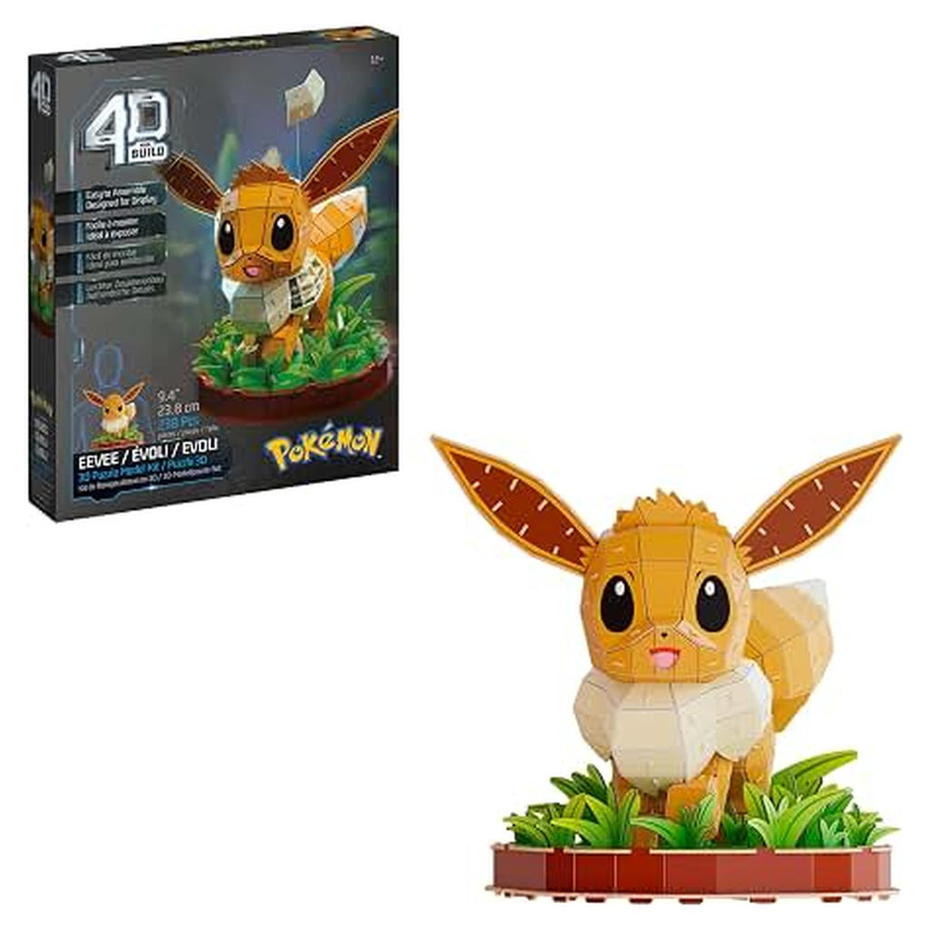 Spin Master Pokemon 4D Build Eevee Model Kit - Radar Toys
