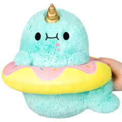 Squishable Undercover Narwhal In Donut Outfit 11 Inch Plush Figure - Radar Toys