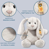 Steiff Hoppie Rabbit Light Grey 9 Inch Plush Figure - Radar Toys
