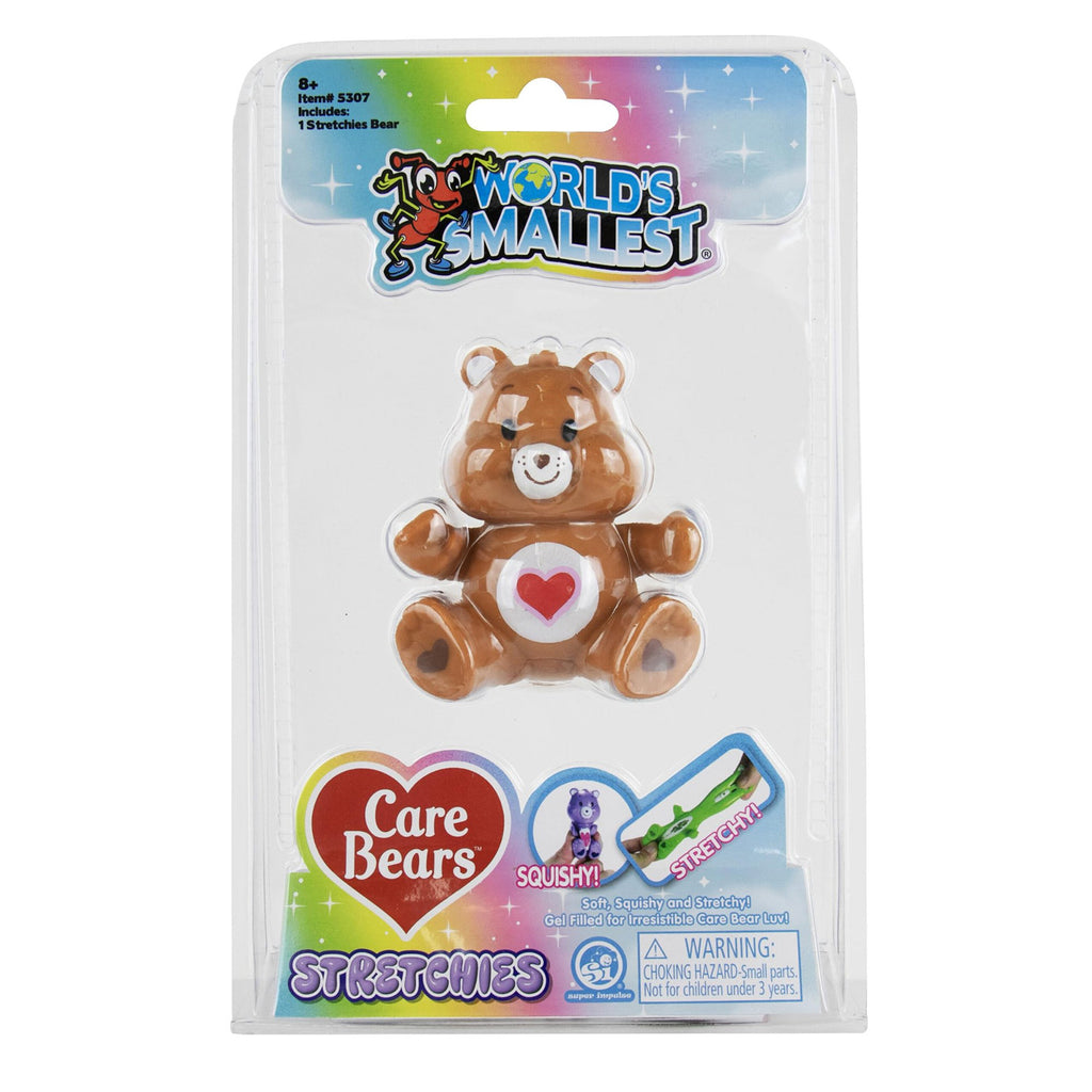 Super Impulse World's Smallest Care Bears Stretchies Tenderheart Bear - Radar Toys