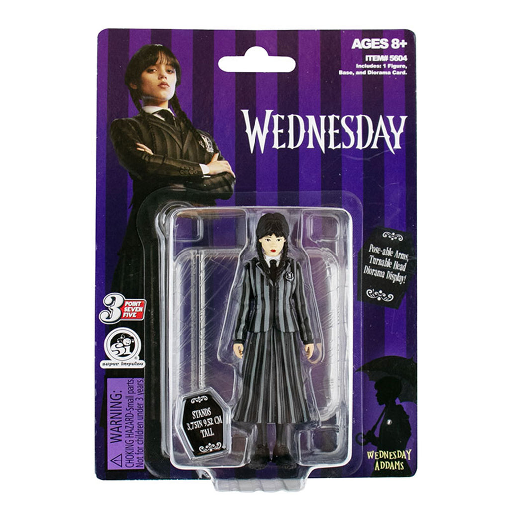 Super Impulse Wednesday Wednesday Addams 3.75 Inch Action Figure - Radar Toys