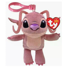 TY Beanie Babies Disney Stitch Angel Pink Alien 4 Inch Plush Clip