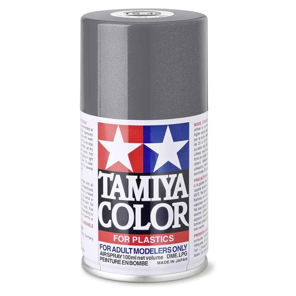 Tamiya Color For Plastics TS-42 Light Gun Metal 100ml Spray Paint Can TAM85042