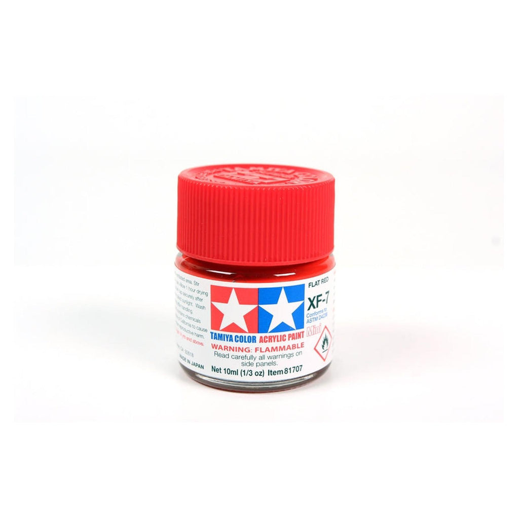Tamiya Color XF-7 Flat Red Flat Acrylic Paint 23mL TAM81307