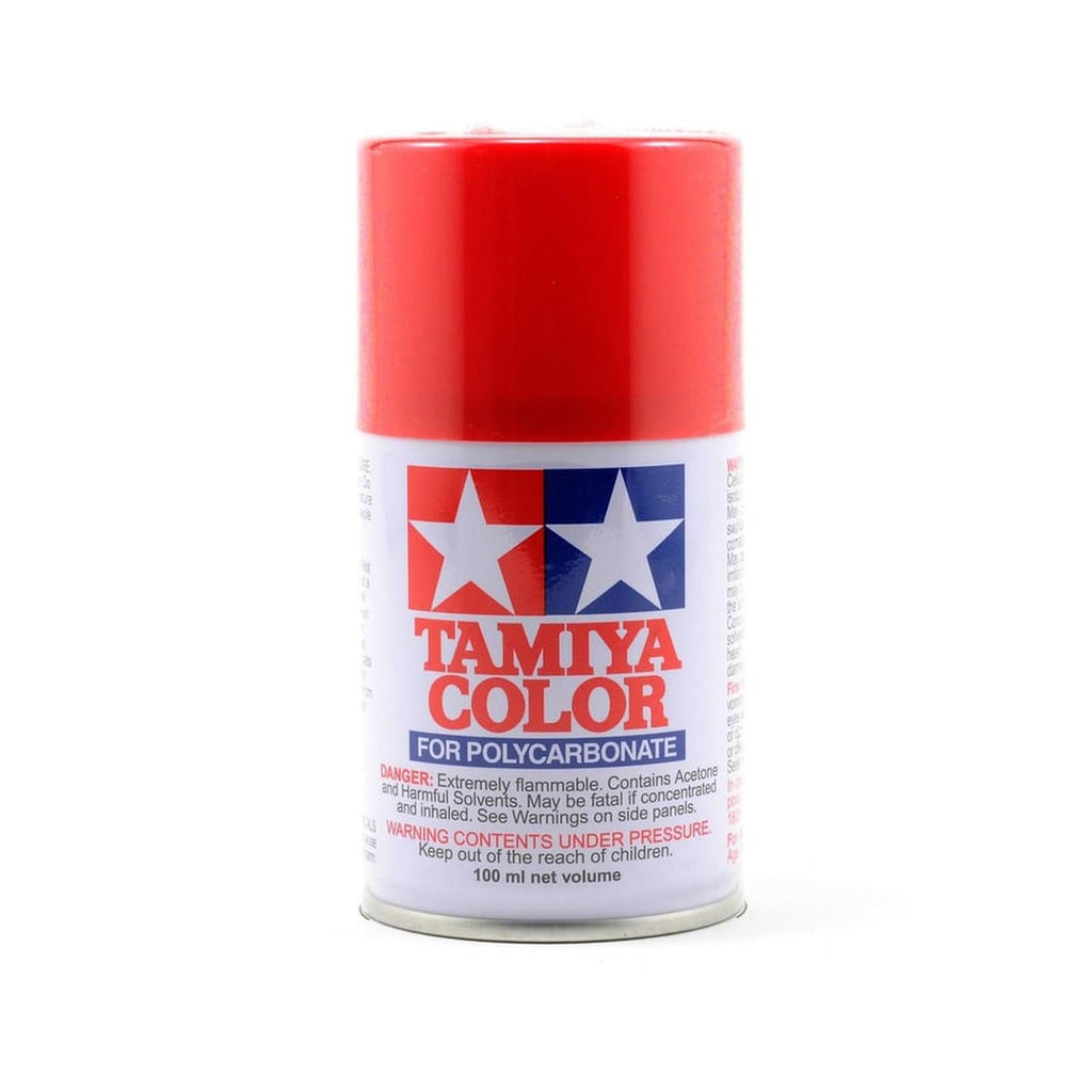 Tamiya Color For Polycarbonate PS-2 Red 100mL Spray Paint Can TAM86002