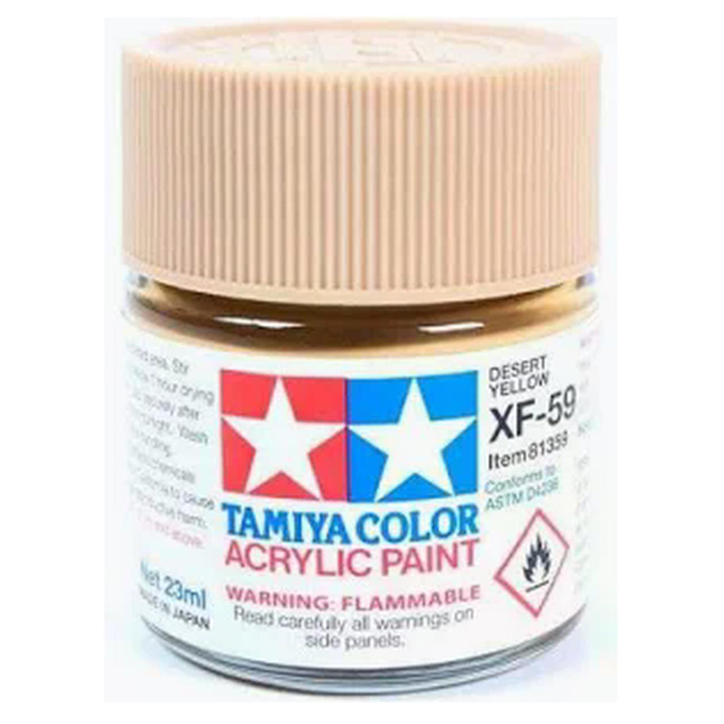 Tamiya Color XF-59 Dessert Yellow Flat Acrylic Paint 23mL Bottle TAM81359