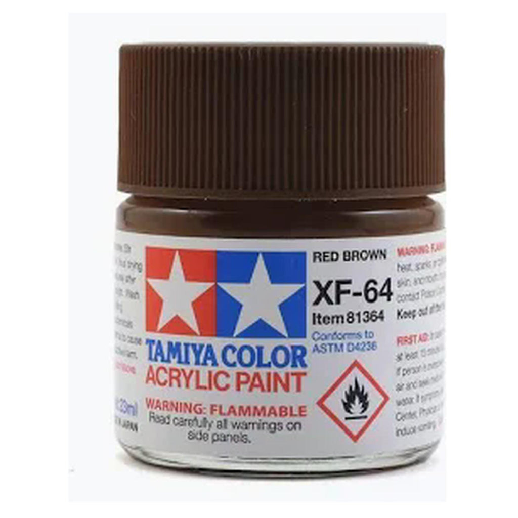 Tamiya Color XF-64 Red Brown Flat Acrylic Paint 23mL