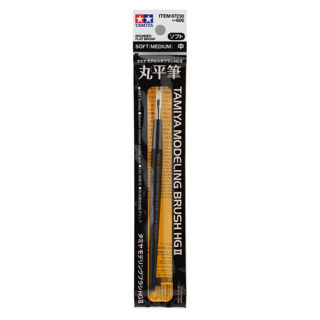 Tamiya Modeling Brush HG II Rounded Flat Soft Medium Brush