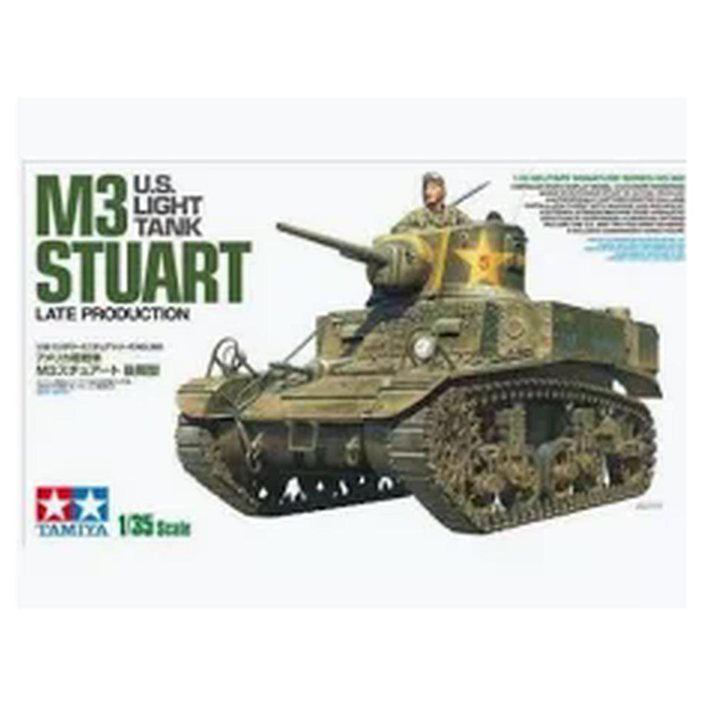 Tamiya US Light Tank M3 Stuart Late Production 35th Scale Plastic Military Model Kit TAM35360
