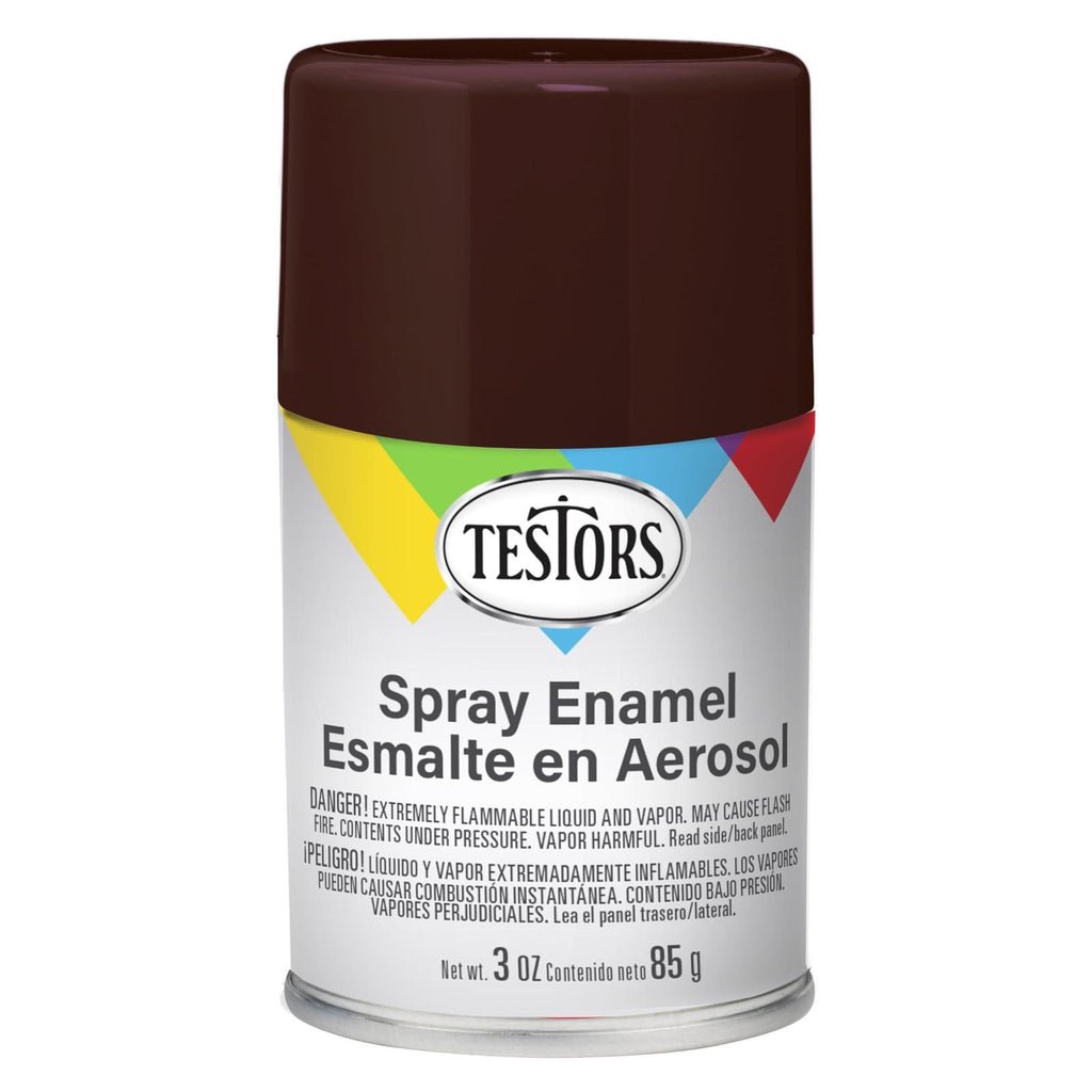 Testors Gloss Brown Enamel Spray Paint 3oz