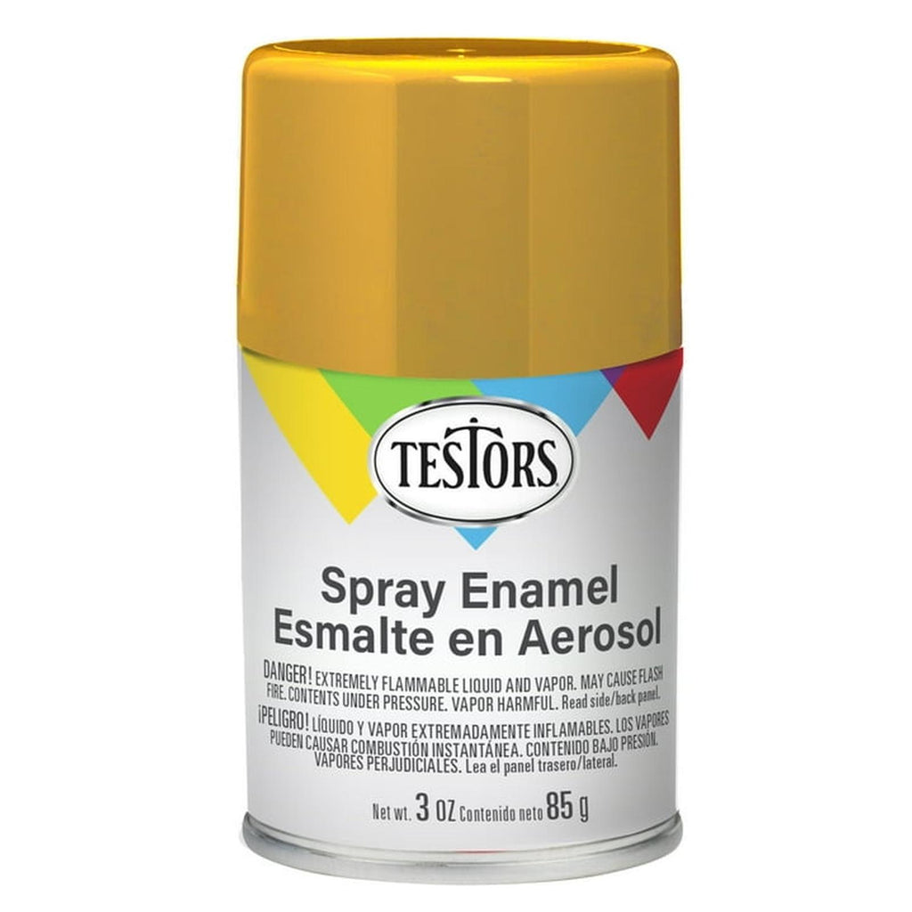 Testors Gloss Yellow Enamel Spray Paint 3oz