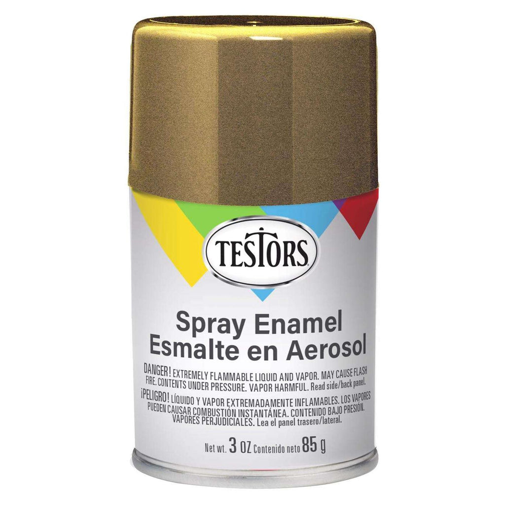 Testors Metallic Gold Enamel Paint Spray Can 3oz
