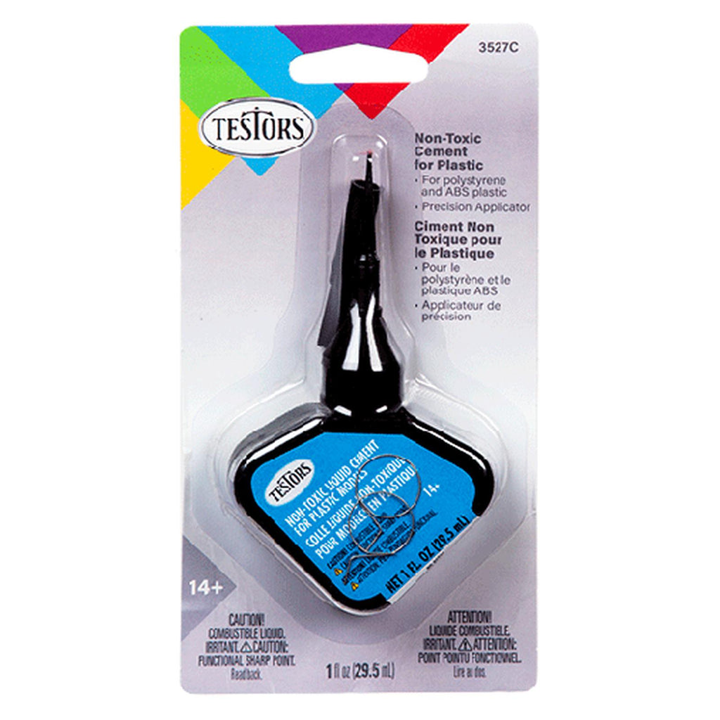 Testors Non-Toxic Liquid Cement With Applicator 1oz
