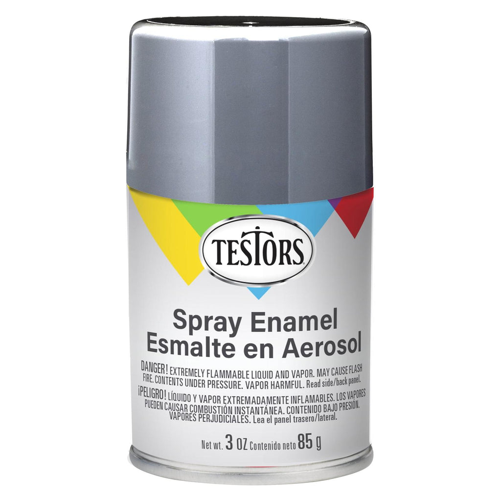 Testors Chrome Enamel Paint Spray Can 3oz - Radar Toys