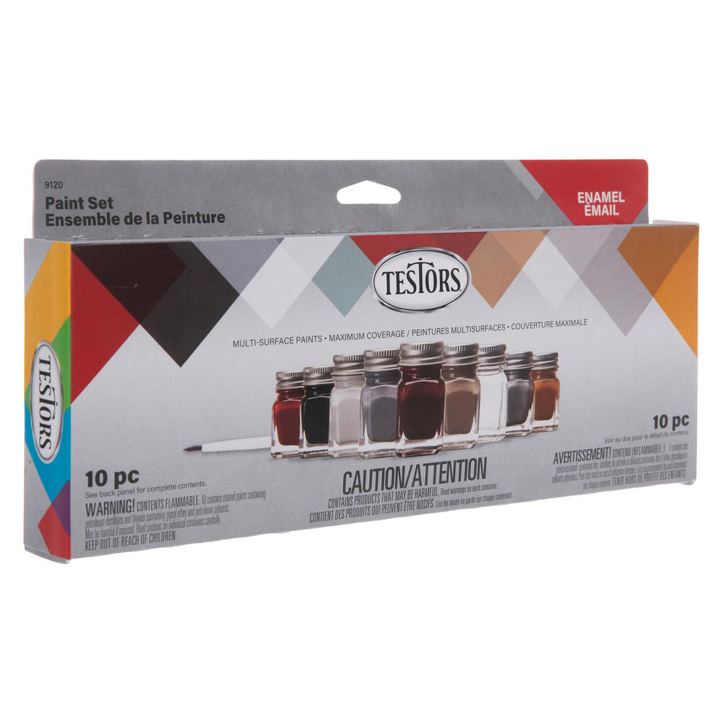 Testors Enamel Auto Detail 10 Piece Paint Set
