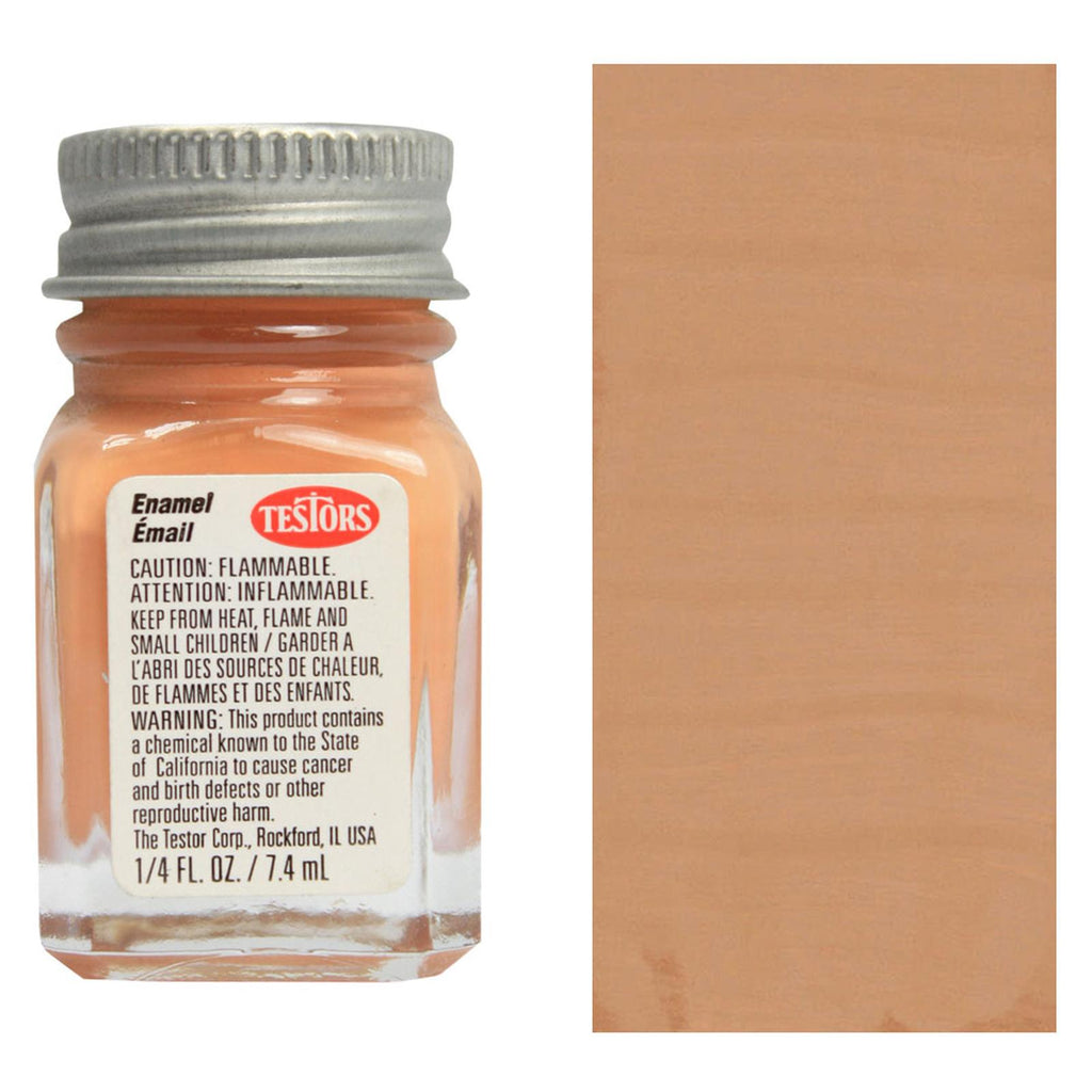 Testors Flat Light Tan Enamel Paint 0.25oz