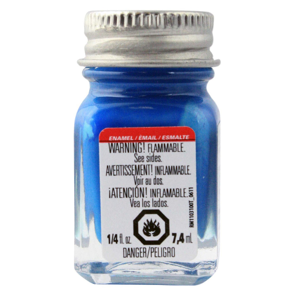 Testors Gloss Dark Blue Enamel Paint 0.25oz - Radar Toys