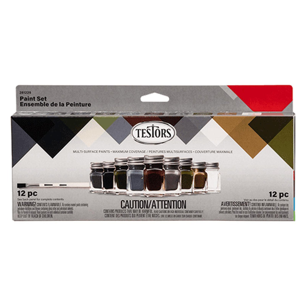 Testors Military Enamel 9-Color Paint Set