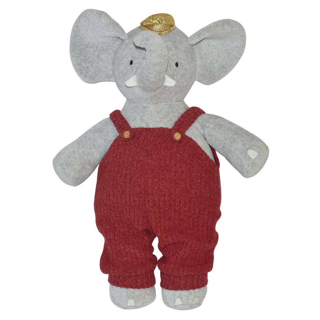 Tikiri Christmas Collection Alvin The Elephant With X'mas Dangaree 14 Inch Plush Figure