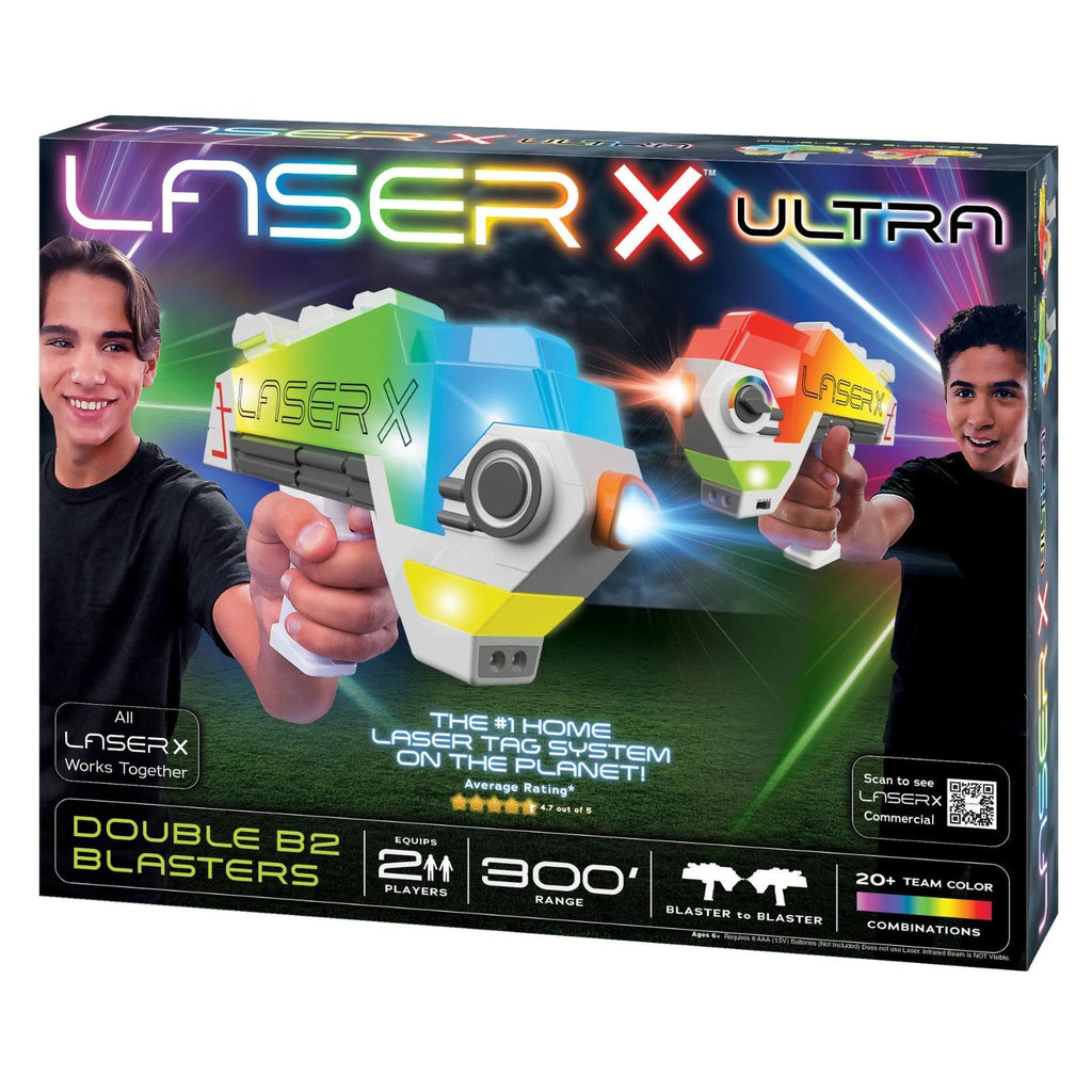 Toysmith Laser X Ultra Double B2 Blasters Laser Tag Set