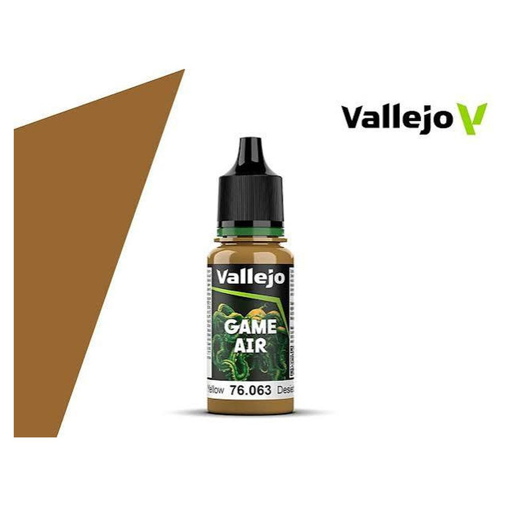 Vallejo Game Air Desert Yellow Acrylic Airbrush Paint 18mL