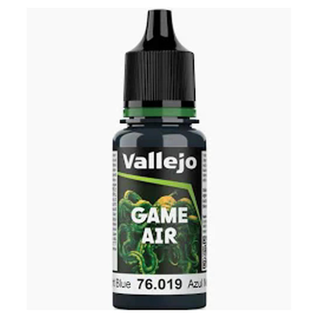 Vallejo Game Air Night Blue Acrylic Airbrush Paint 18mL - Radar Toys