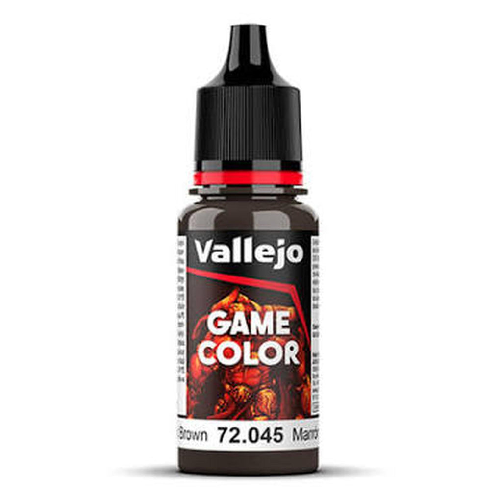 Vallejo Game Color Charred Brown Acrylic Paint 18mL