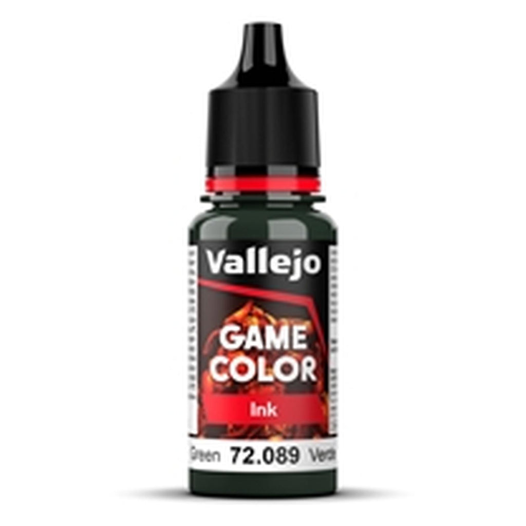 Vallejo Game Color Green Ink Acrylic Paint 18mL
