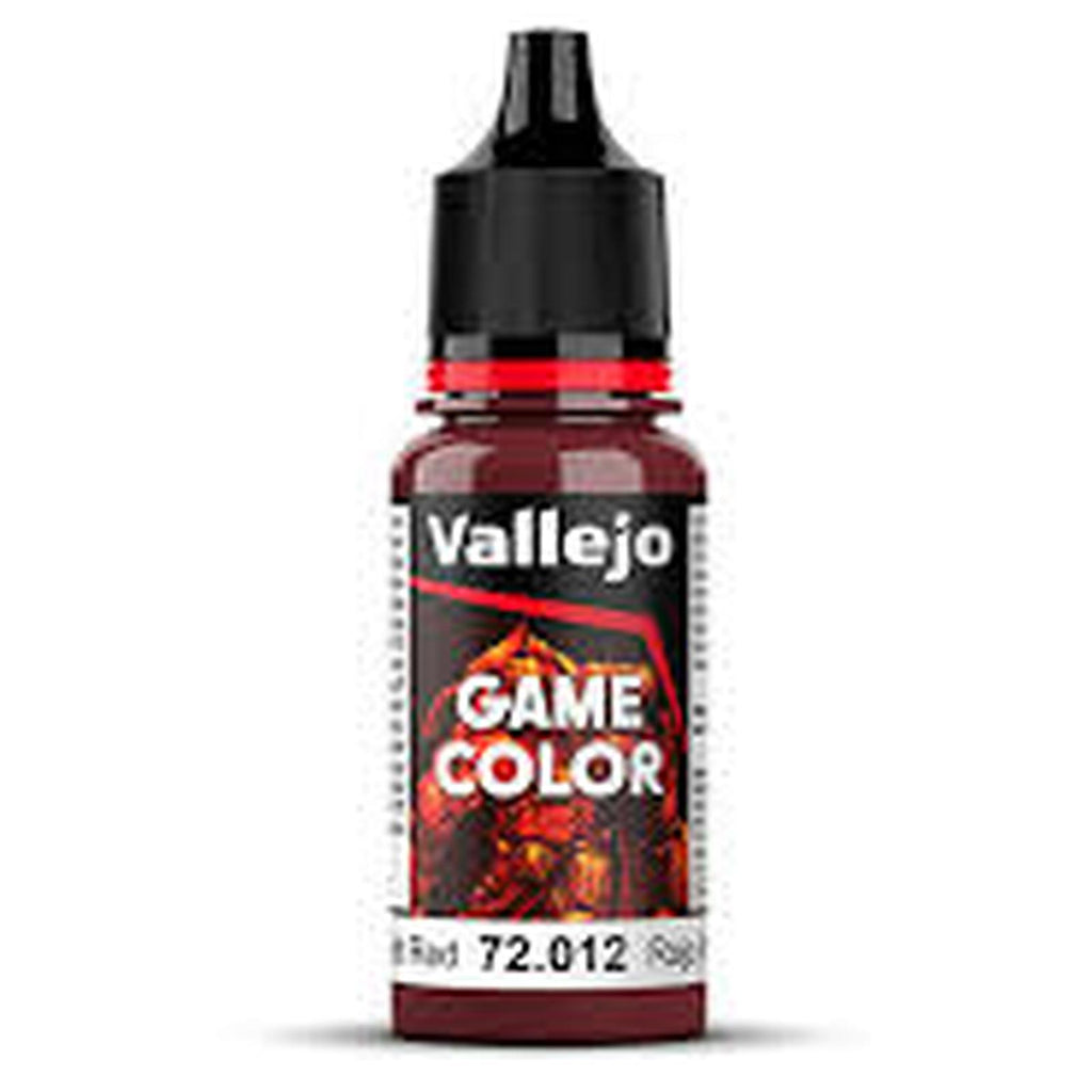 Vallejo Game Color Scarlet Red Acrylic Paint 18mL