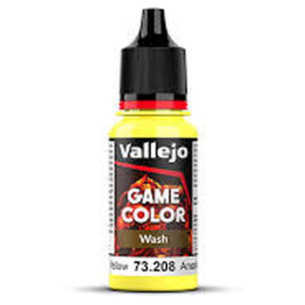 Vallejo Game Color Yellow Wash Acrylic Paint 18mL