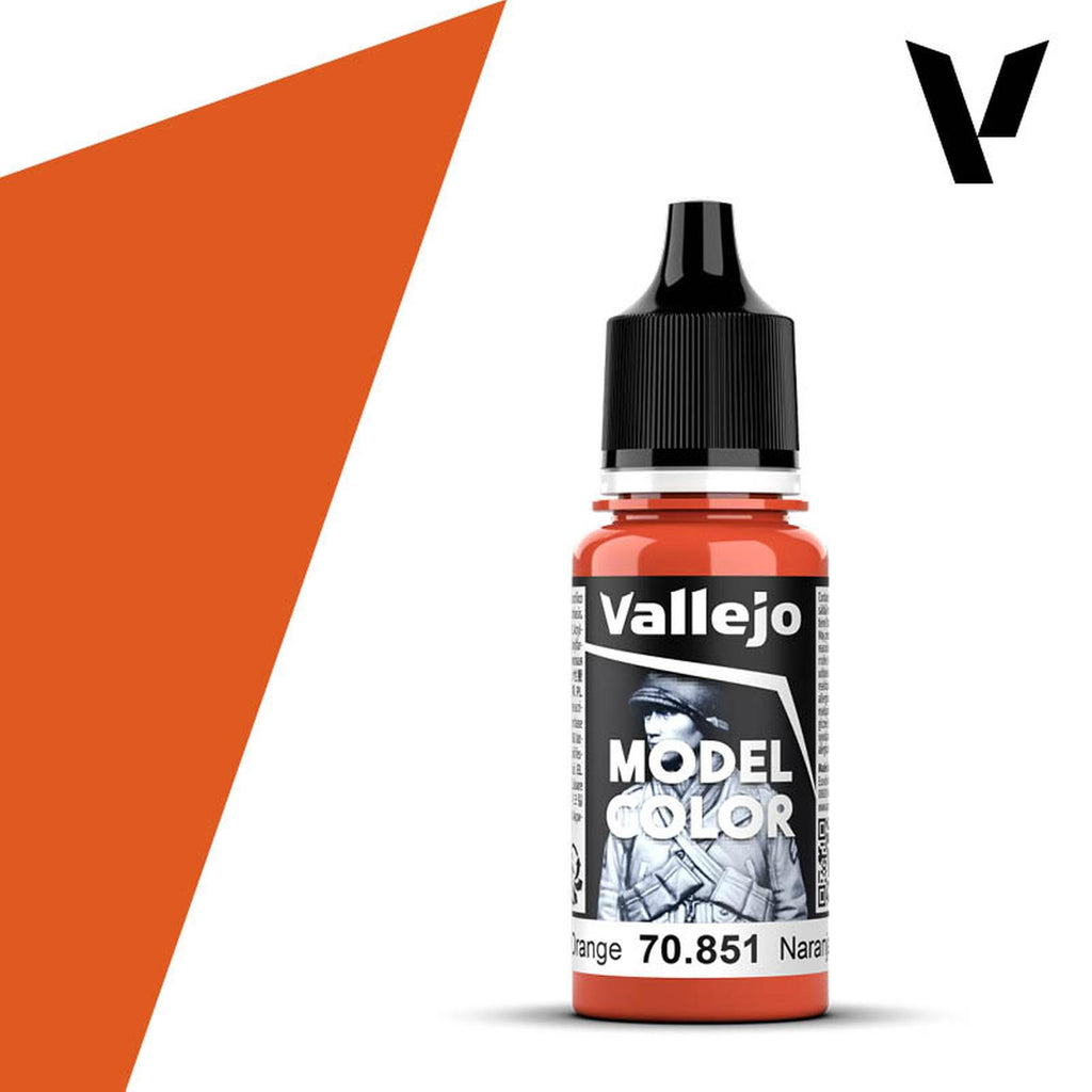 Vallejo Model Color Bright Orange Acrylic Paint 18mL