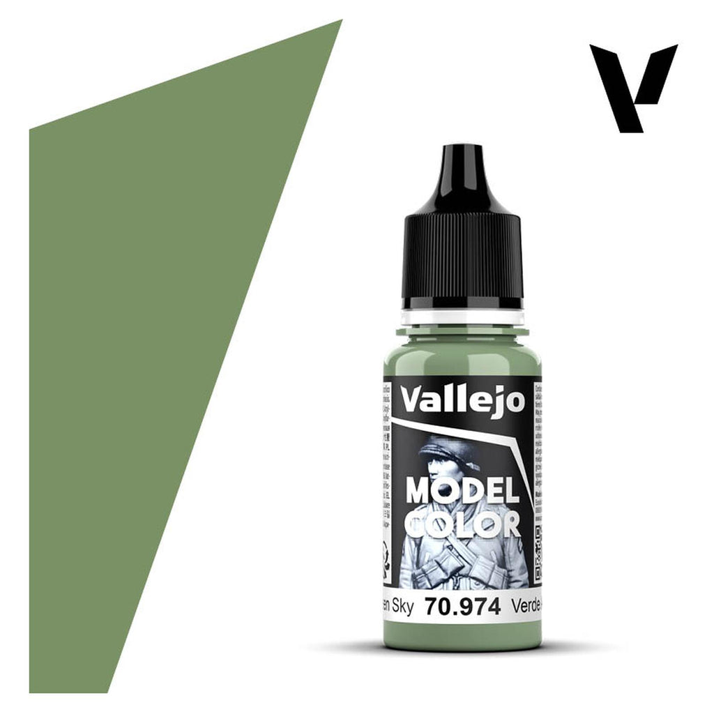 Vallejo Model Color Green Sky Acrylic Paint 18mL - Radar Toys