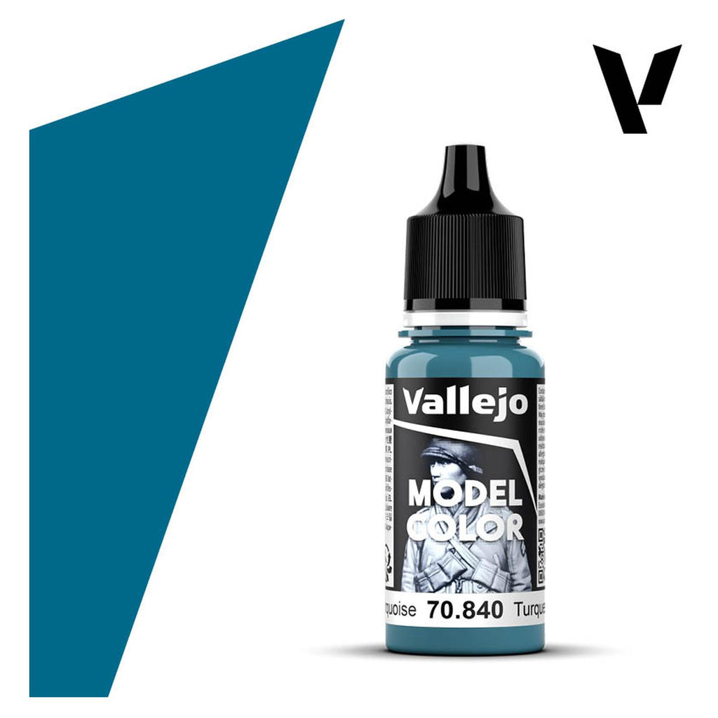 Vallejo Model Color Light Turquoise Acrylic Paint 18mL