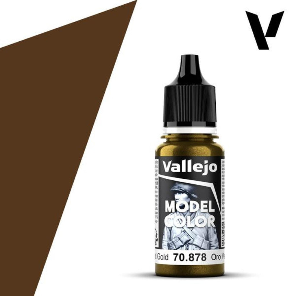 Vallejo Model Color Old Gold Acrylic Paint 18mL