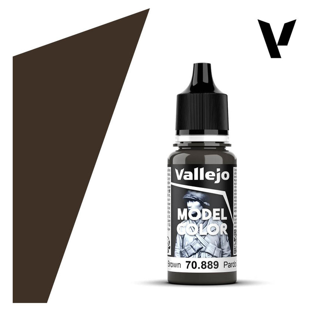 Vallejo Model Color Olive Brown Acrylic Paint 18mL - Radar Toys