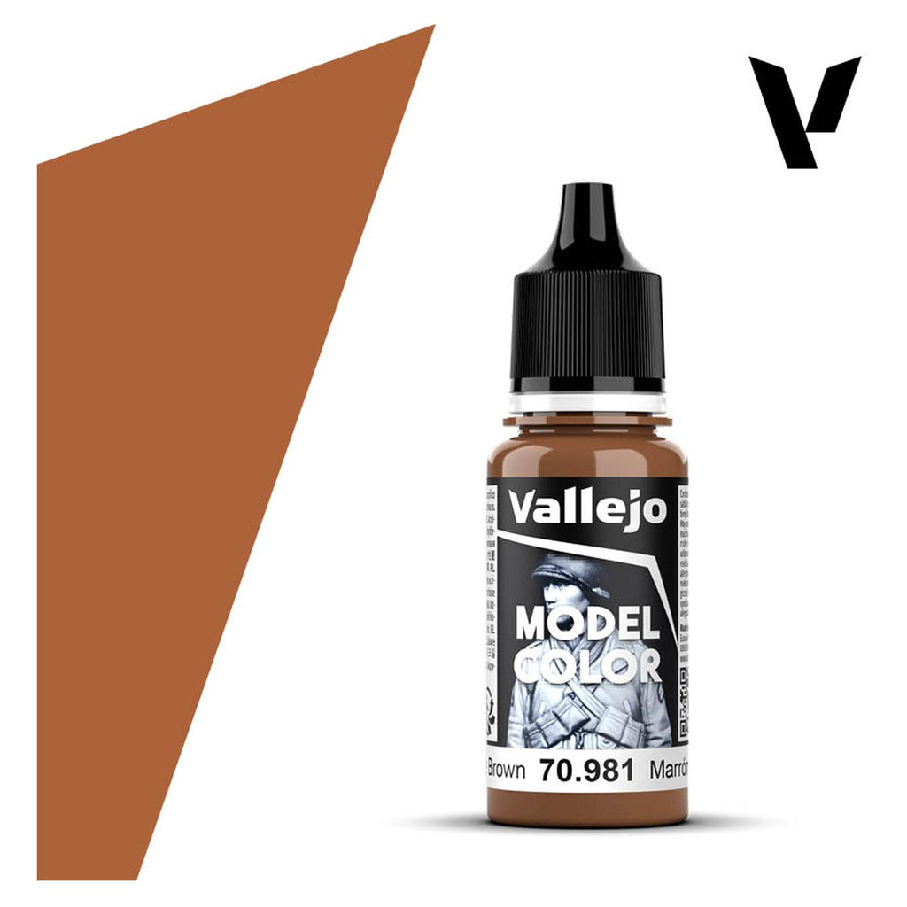 Vallejo Model Color Orange Brown Acrylic Paint 18mL - Radar Toys