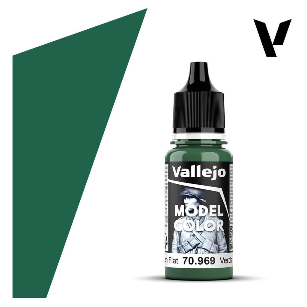 Vallejo Model Color Park Green Flat Acrylic Paint 18mL - Radar Toys